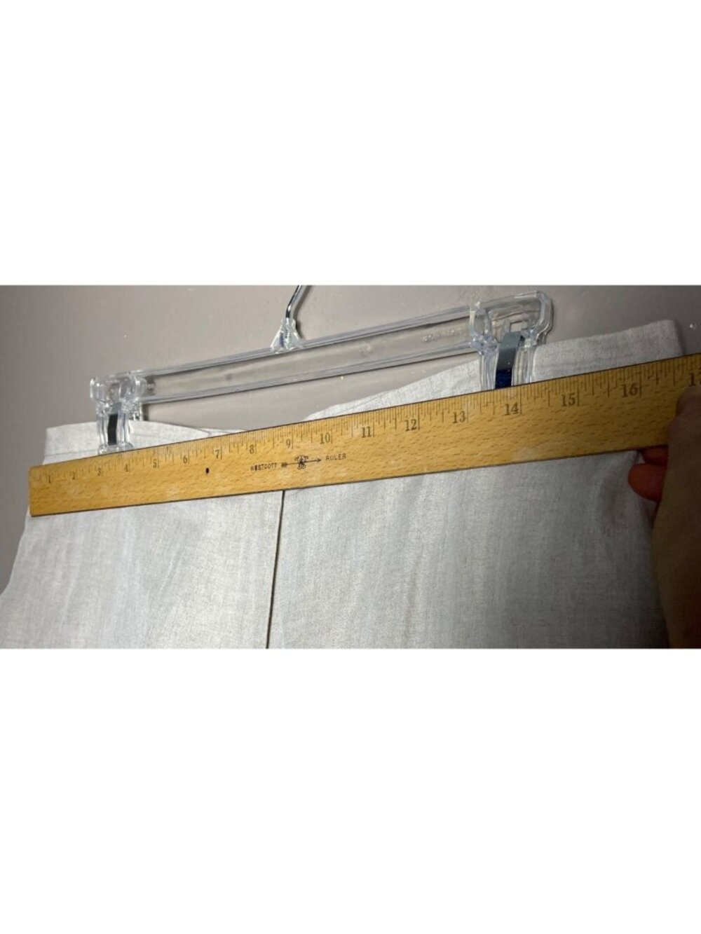 Linen Blend Trouser Lined Preppy Minimalist Brunch Elevated Casual Corner Wom 14 - Picture 5 of 13